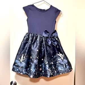 H&M Blue and Pink Dance Costume with Bow Detail